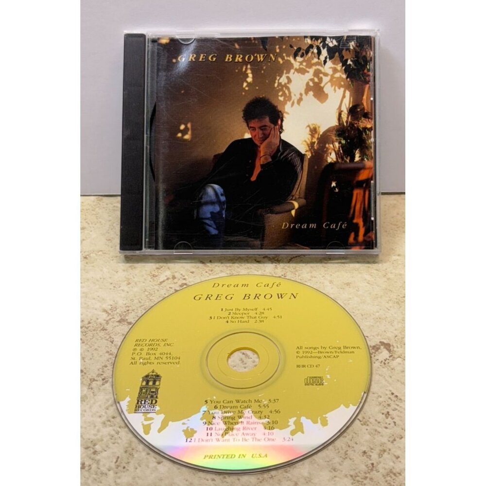Greg Brown Dream Cafe CD Country 12 Tracks 1992 Red House